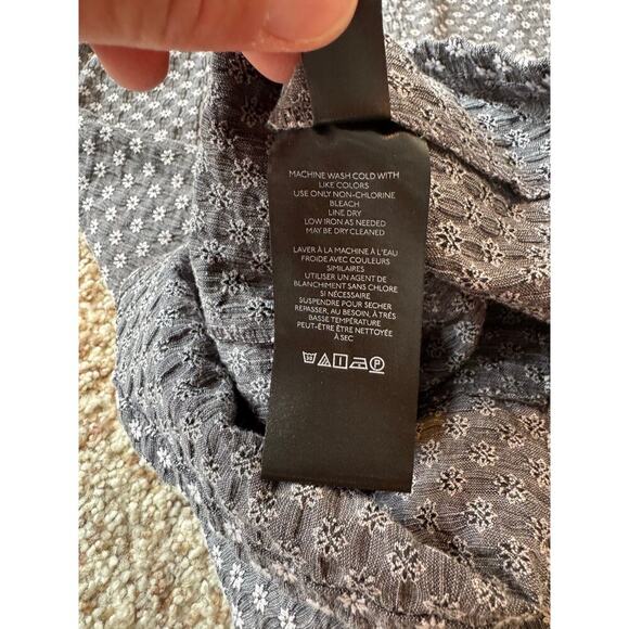 Urban Outfitters Folly Fitted Notched Mini Dress, Gray pattern, size Medium - Picture 6 of 8